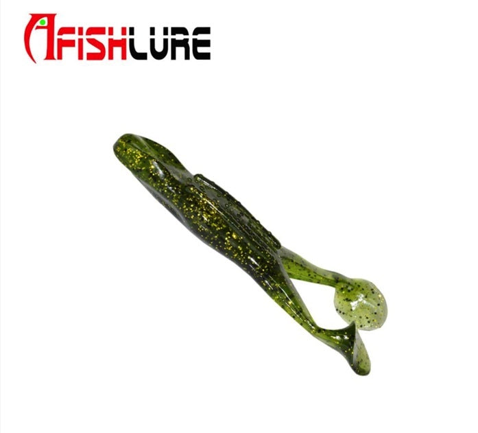 Multiple Variations of Rayfrog Soft Plastic Paddle Tail Lures for