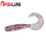 25mm Curl Tail Grub Soft Plastic Lure 1.2g, 12pc