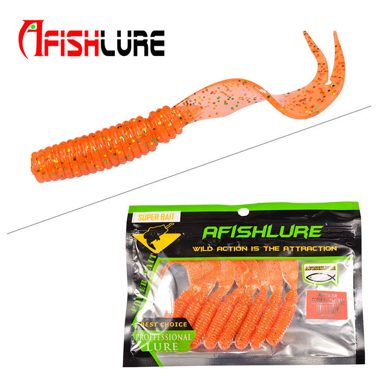 3 Forked Tail Grub Soft Plastic 3.3g in Various Colours
