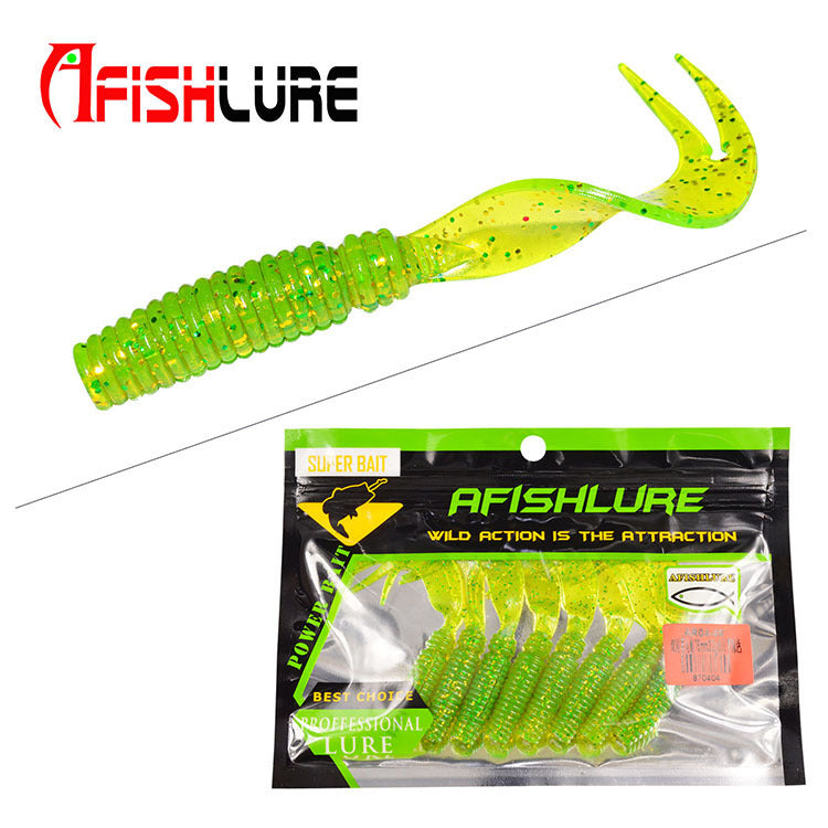 3 Forked Tail Grub Soft Plastic 3.3g in Various Colours