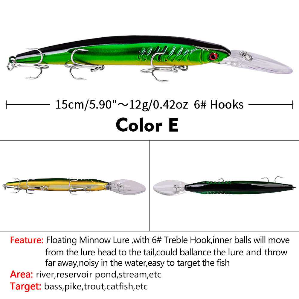 Hollow Gill Crankbaits 152mm 12.5g