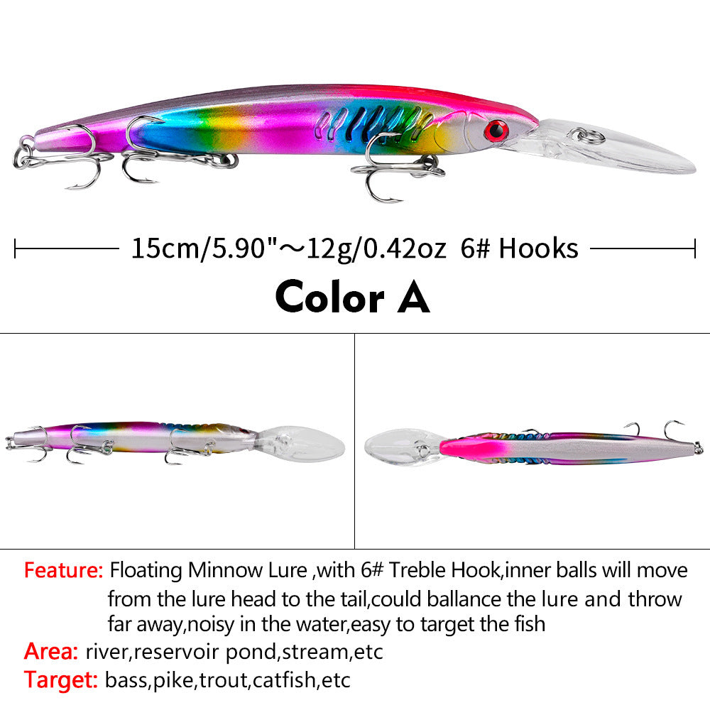 Hollow Gill Crankbaits 152mm 12.5g