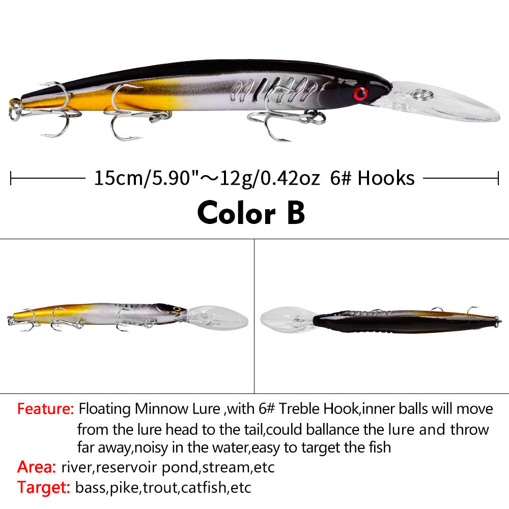 Hollow Gill Crankbaits 152mm 12.5g