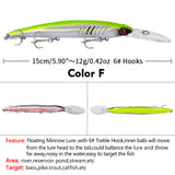 Hollow Gill Crankbaits 152mm 12.5g