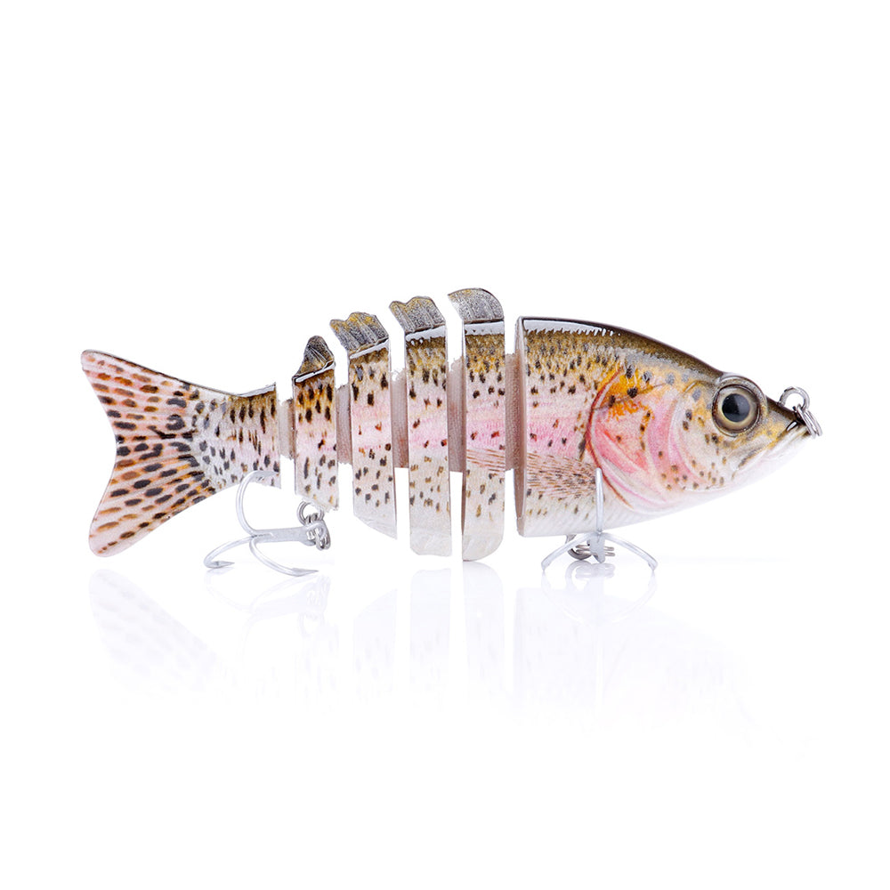 Multiple Variations of Chomp Jointed Swimbait 6pc Fishing Lures for Sale