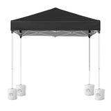 Instahut Gazebo 2x2m Outdoor Patio Garden Marquee Shade w/ Base Pods Black