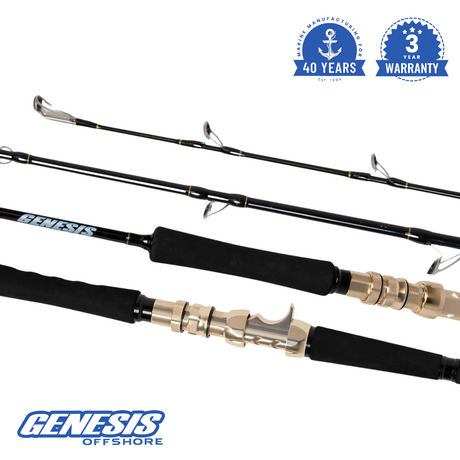 GENESIS 25kg Class I Spiral Wrap - Carbon Kevlar Jigging Rod