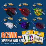 Austackle GIZMO Spinnerbait Pack – 14g (8-Piece Pack)