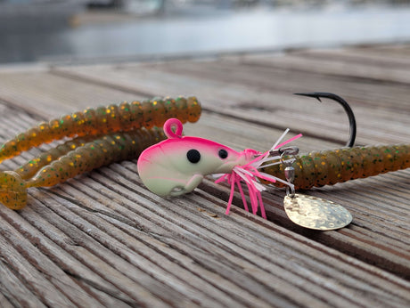 GIZMO Crustacean BIG Fish Edition - 28g 7/0 + FREE Tuffies Large Paddleworms