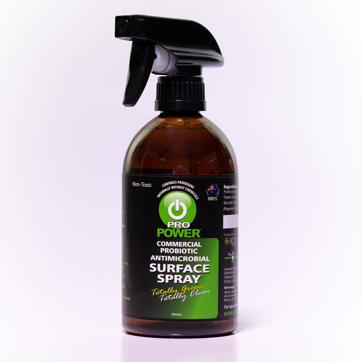 Spray Bottle Only 500ml - ProPower Probiotic Antimicrobial Surface Spray (label)