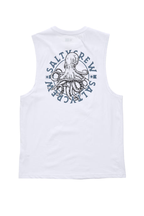 Salty Crew - TENTACLES MUSCLE TANK - White