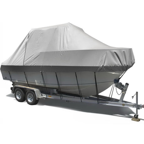 Seamanship 17–19ft Boat Cover + EVA Foam Flooring Bundle | Trailerable 600D Marine Cover & Non-Slip Decking Mat