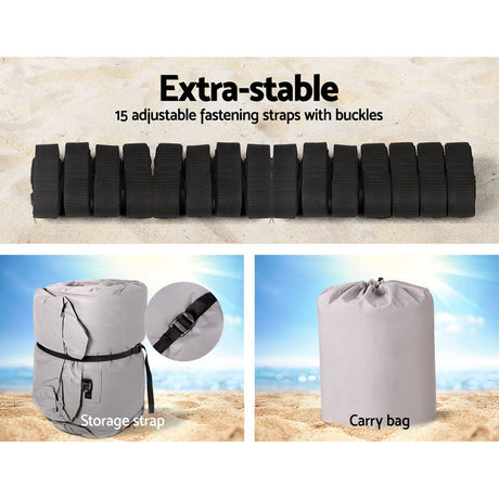 Seamanship 21–23ft Boat Cover + EVA Foam Flooring Bundle | Trailerable 600D Marine Cover & Non-Slip Decking Mat