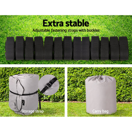 Seamanship 25–27ft Boat Cover + EVA Foam Flooring Bundle | Trailerable 600D Marine Cover & Non-Slip Decking Mat