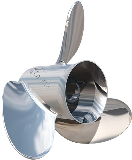 Turning Point Stainless Steel Propeller - Suzuki, Yamaha. Honda, Mercury, Tohatsu 70hp to 140hp 3-Blade 13.75dia x 15p RH