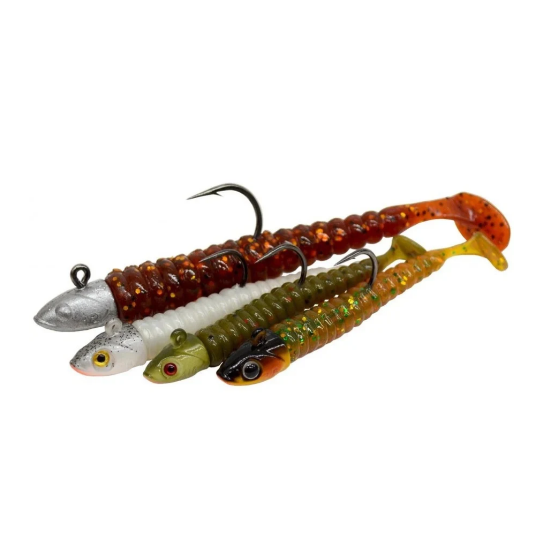 Austackle Paddleworm Soft Plastic Tuffies - 6pc 65mm