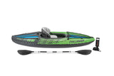 Intex Challenger K1 Inflatable Kayak: 1-Person, 2.0m Sporty Design with Adjustable Seat, Aluminium Paddle & High-Output Pump, Lakes & Mild Rivers