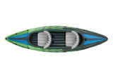Intex Challenger K2 Inflatable Kayak: 2-Person, 2.6m Sporty Design with Adjustable Seats, Aluminium Paddles & High-Output Pump, Lakes & Mild Rivers
