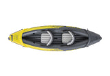 Intex Explorer K2 Inflatable Kayak: 2-Person, 3.12m × 0.91m × 0.51m with Adjustable Seats, Aluminium Paddles & High-Output Pump, Lakes & Mild Rivers