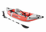 Intex Excursion Pro K1 Inflatable Kayak: 305cm × 91cm × 46cm, 1-Person High-Performance Kayak with Adjustable Seat, Aluminium Paddle & High-Output Pump, Lakes, Rivers & Fishing