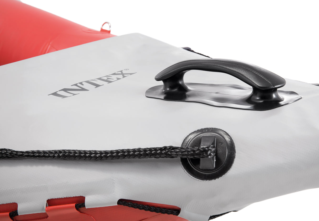 Intex Excursion Pro K2 Inflatable Kayak: 3.83m × 0.91m × 0.45m, 2-Person High-Performance Kayak with Adjustable Seats, Aluminium Oars & High-Output Pump, Lakes, Rivers & Coastal Waters
