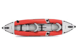 Intex Excursion Pro K2 Inflatable Kayak: 3.83m × 0.91m × 0.45m, 2-Person High-Performance Kayak with Adjustable Seats, Aluminium Oars & High-Output Pump, Lakes, Rivers & Coastal Waters