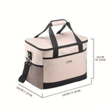 Blue Portable Insulated Cooler Bag for Camping & Picnics - Durable Outdoor Storage Tote