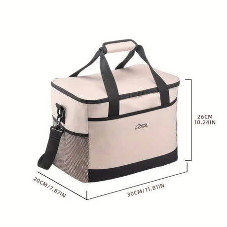 Blue Portable Insulated Cooler Bag for Camping & Picnics - Durable Outdoor Storage Tote