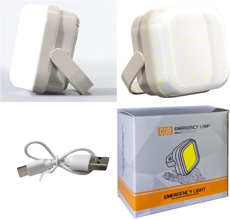 2-Pack LED Night & Emergency Lights - Mini Portable with 3 Modes for Home, Bedrooms, Power Outages & Backup, Outdoor Travel, Camping, Barbecue