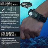 21 in 1 Survival Bracelet, Paracord Emergency Outdoor Sports Wristband Kit Waterproof Compass, SOS LED Light, Thermometer, Rescue Whistle, Fire Starter. Multi 21 Tools (Black 2 Pc)