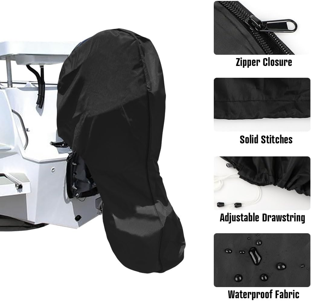Outboard Motor Cover 175-225hp, Waterproof & UV Resistant