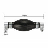 Siphon pump - Hand pump - Oil pump - Siphon pump - Fuel - One-way valve - For boat engine, camper, tractor, motorhome - Black - No hose