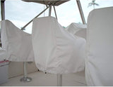 2-Pack Covers, Waterproof Outdoor Pedestal Pontoon Captain Boat Bench Chair Covers, Oxford Fabric Rudder Chair Covers - Perfect