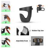 360° Adjustable Clamp-On Boat Drink Holder — Universal Railing Cup Holder (No-Drill, ABS)