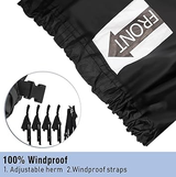 16-18ft Boat Cover Trailerable Marine Grade 600D Black