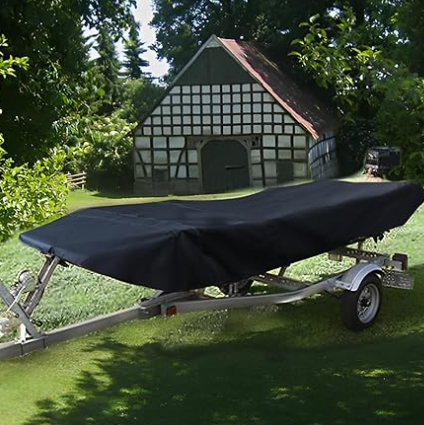 Square Boat 17-20FT (625cm × 360cm):Boat Cover Trailerable Marine Grade 210D grey