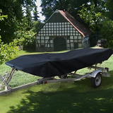 Square Boat Cover, 21-24FT (750cm x 360cm), Trailerable, Marine Grade 210D grey