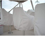Seat Covers - Waterproof Outdoor Seat Covers for Pontoon Boats, Captain's Chairs - Oxford Fabric Seat Covers for Driver's Seat - 2-Pack