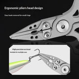 Stainless Steel Fishing Pliers with Split Ring, Fish Hook Remover