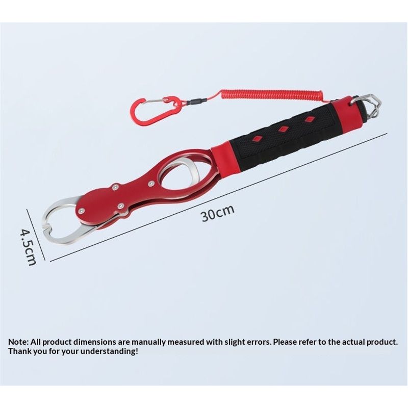 Aluminum Alloy Fish Lip Gripper with Scale| Red