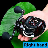 High Speed 18+ Baitcasting Reel Angler's Choice | Smooth Black Finish (DW121R right hand)