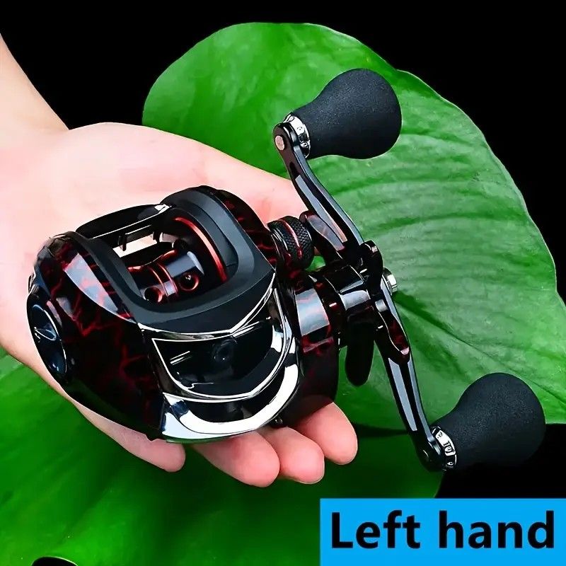 High Speed 18+ Baitcasting Reel Angler's Choice | Smooth Black Finish (DW121R right hand)
