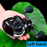 High Speed 18+ Baitcasting Reel Angler's Choice | Smooth Black Finish (DW121L left hand)