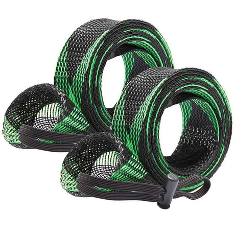 2Pcs Rod Sock Fishing Rod Sleeve Protector Pole | Green