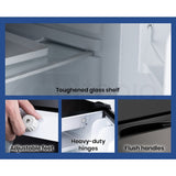 GECKO 57L Portable Camping Bar Fridge with Freezer 12V/24V, Black