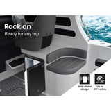 GECKO 57L Portable Camping Bar Fridge with Freezer 12V/24V, Black