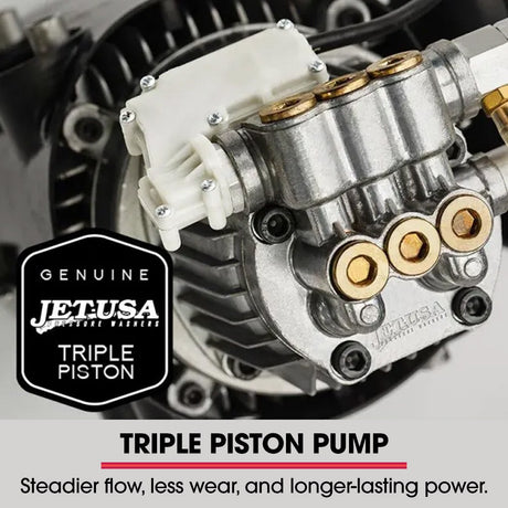 Jet-USA RX550 Electric High Pressure Washer 3500PSI Ultimate Pack, 5 Nozzles, Spin & Wheel Brush, Deck Cleaner, Turbo Head, Angled Lance, 30M Hose Reach