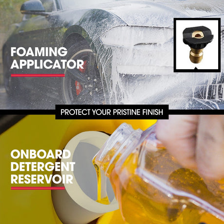 Jet-USA RX550 Electric High Pressure Washer 3500PSI Ultimate Pack, 5 Nozzles, Spin & Wheel Brush, Deck Cleaner, Turbo Head, Angled Lance, 30M Hose Reach