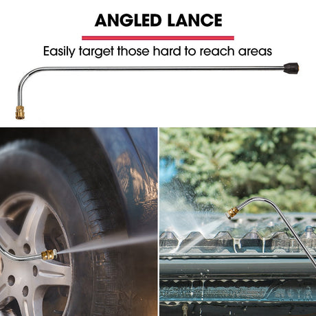 Jet-USA RX550 Electric High Pressure Washer 3500PSI Ultimate Pack, 5 Nozzles, Spin & Wheel Brush, Deck Cleaner, Turbo Head, Angled Lance, 30M Hose Reach