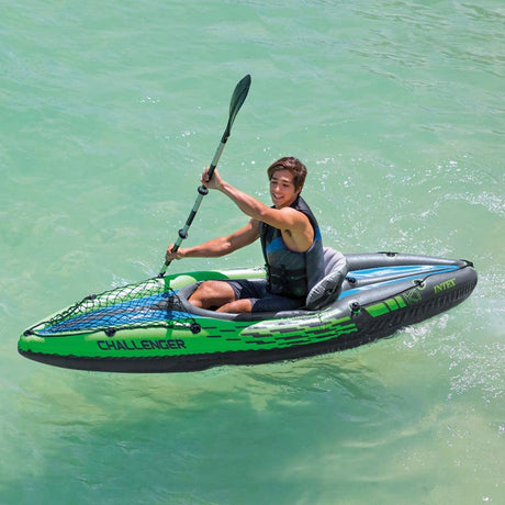 Intex Sports Challenger K1 Inflatable Kayak 1 Seat Floating Boat